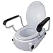 Mobiclinic, Tajo, Rehausseur WC, Siège de toilette, Rehausseur toilette pour personnes âgées, Toilettes Surélevée, Avec couvercle et accoudoirs, Hauteur 17 cm, Blanc