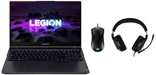 Image of Lenovo Legion5 AMD Ryzen7 5800H 15.6 inch(39.62cm) FHD IPS Gaming Laptop 16GB /2TB SSD /6GB Nvidia RTX 3060 / Windows 11 Home /MSO2021 /RGB Keyboard /165Hz /2.4Kg 82JU010NIN + Legion Headset & 8K DPI Mouse