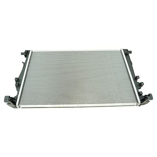 TRQ Radiator Assembly Aluminum Core 1 Row Cross Flow for 2014-2018 Jeep Cherokee L4 2.4L Single Fan 2015-2017 Chrysler 200 L4 2.4L fits CH3010363 CU13400