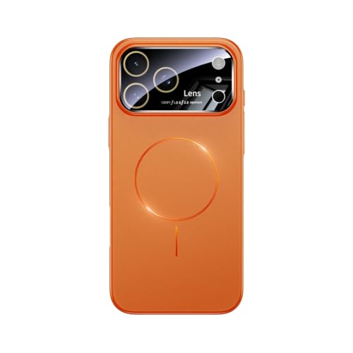 HJZSZX For iPhone 16 Plus�p ������^�E�B���h�E�����Y�ی�P�[�X PC�}�O�l�b�g�����C�����X�[�d�J�o�[�iFor iPhone 16 Plus�p/�I�����W�j