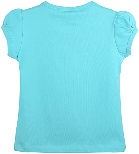 Image of Lilax Girls Short Puff Sleeve Cotton T-Shirt, Toddler & Little Girls Top | 95% Cotton Puff Sleeve Tee; Crewneck, Short Sleeve; Toddler & Girls Sizes 2T-12; for School, Play & Everyday; Machine Wash