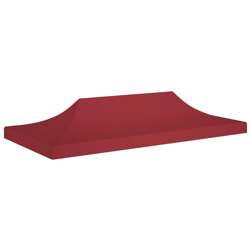 Tetto per Tendone per Feste,Gazebo campeggio Gazebo da giardino Robusto e durevole Adatto per esterni, campeggio, giardino, terrazza 6x3 m Rosso Borgogna 270 g/m²