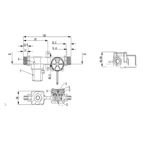 Medidor de flujo digital G1/2 con sensor de turbina y válvula solenoide para control de agua 4