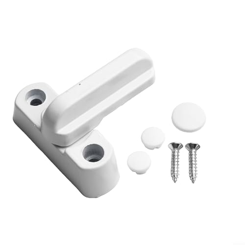 Cerradura giratoria en T de acero plástico de 180 grados para puertas abatibles que ofrece seguridad adicional y cómodo montaje de tornillo