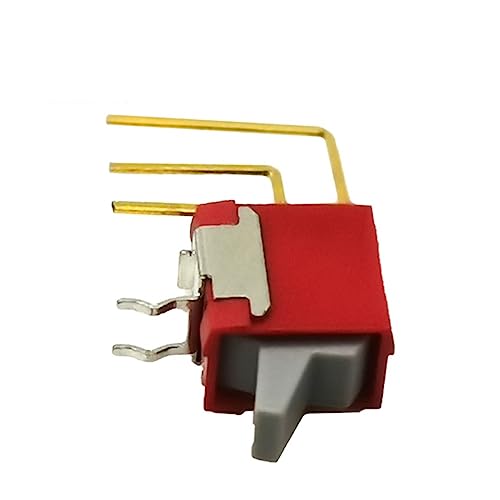 Interrupteur à bascule rouge compact et petit interrupteur on off pour boîtier