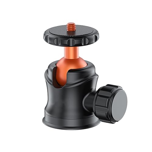 360 Degree Rotating Ball Head Tripods Mount Car Dashboards Bracket 1/4 Screw Camera For Travel Vloggings Photography Professional Aluminum Photography Gimbals