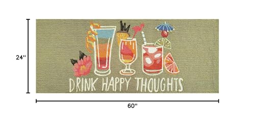 Lioramannefrontporchindooroutdoorrughomenoveltythemeddoormatscomfortabledurableeasycaremaintenanceuvstabilized2x5happydrinksgreen Urban Country Home Decor Liora manne frontporch indooroutdoor rughome novelty themed doormats comfortable durable easy care maintenance uv stabilized 2 x 5happy drinks green urban country home decor