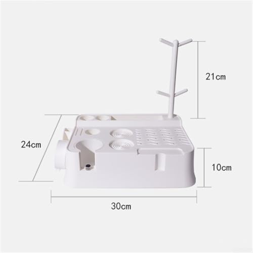 Support pour tamper le café et boîte à expresso 51-58mm en ABS blanc durable