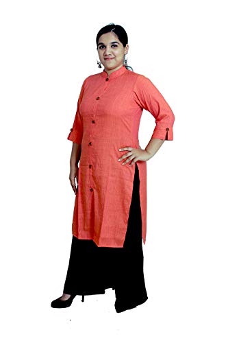Image of SINDOORI Collar Kurta for Women Solid Colour S to 6XL Plus Size Kurta for Women