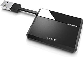 Portable CAC Card Reader DOD Military Smart Card Reader, Universal Compatibility, for Mac/Windows with LED Indicator, Compact PIV & ID Chip Card Reader, Cable Management AKERU [EAO-10]