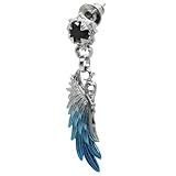 [新宿銀の蔵] アルテミスキングス ARTEMISKINGS 青彩 ウイング ピアス 1P 片耳用 シルバー925 翼 羽 モチーフ ドロップピアス ブルー 青