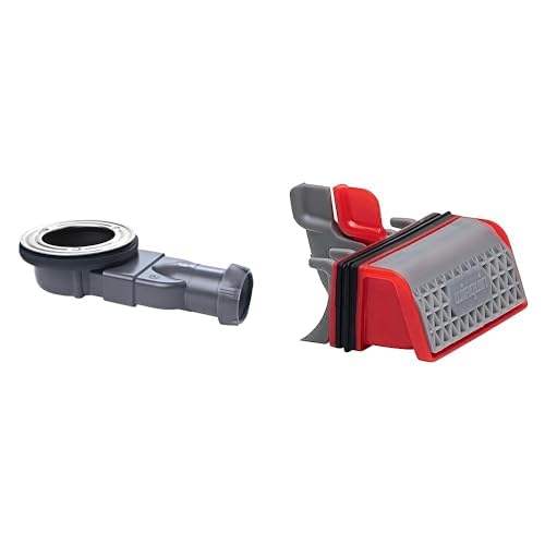 Wirquin lot de 2 : 1 bonde de douche extra-plate Slim ø90 mm sans dôme + 1 membrane Slim+ avec filtre à cheveux compatible Slim