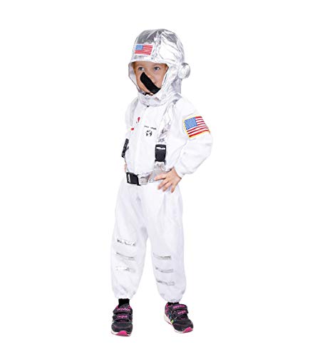 Astronaut Halloween Costume-S, For Child-Ren, Kid-S, Girl-S, Boy-S, Cosmonaut Fancy Dress-Up, Space Disguise, Moon-Walker Outfit-S, F136 Size: 7 #TOP5
