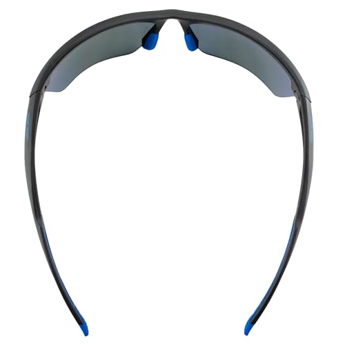 Epoch Eyewear Kennedy Sunglasses Gray Blue Frame with Blue Mirror Lens4