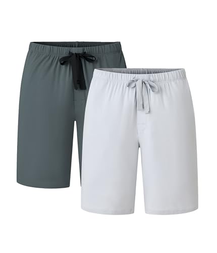 Image of CF Mens Pajama Shorts Bamboo Rayon & Cotton Sleep Shorts Lightweight Pants