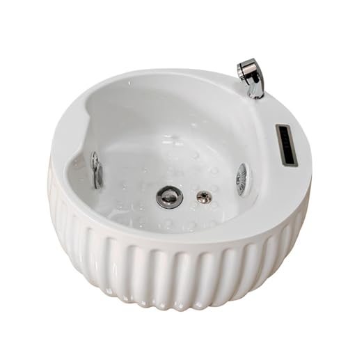 Masajeador de pies eléctrico para SPA/bañera, acrílico con Rodillo de Masaje Shiatsu, Tiempo y Temperatura Ajustables, Pantalla LED.