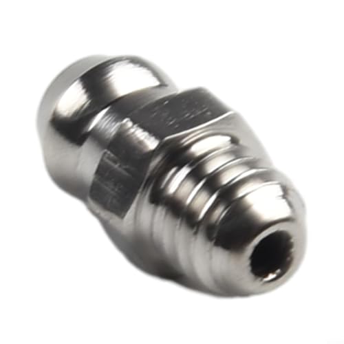 Sumsoctober Paquete de 10 piezas M6 x 1 mm 201 de acero inoxidable rectas, accesorios de grasa hidráulica, resistentes a la oxidación, pezones lubricantes