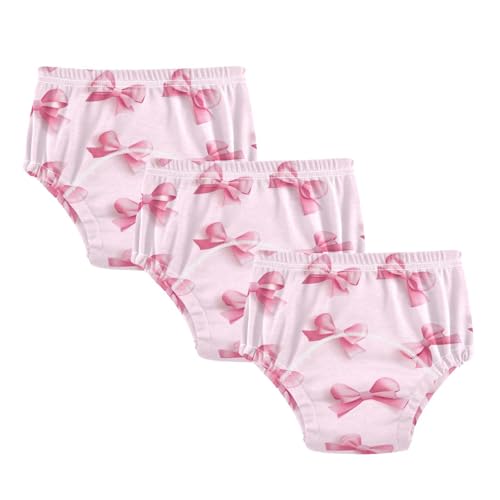 Coikll Pink Bows (1) Toddler Training Underwear Waterproof Baby Pee Pants -2T