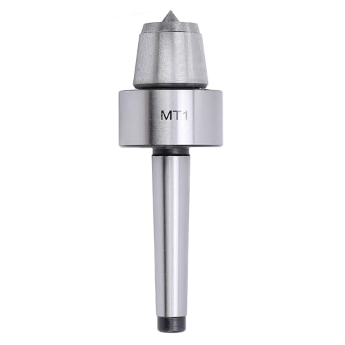 Wood Lathe Live Center Drive Spur Cup Set Stable and Quiet Bearing Versatile Usage Steel Construction Includes Wooden Storage Box for Convenient Storage and Transportation