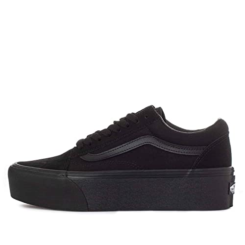 Vans - Unisex Old Skool Stackform Shoes, Color Suede/Canvas Black/Black, Size: 7 M US Mens / 8.5 M US Womens