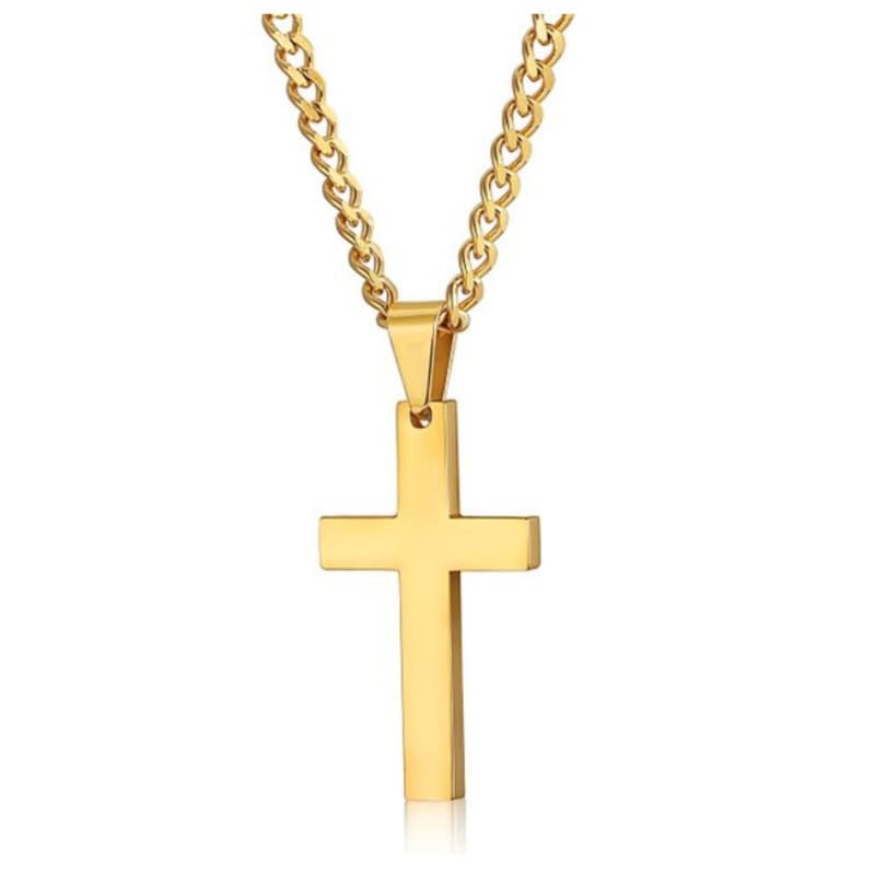 salty alpha Christ'S Crucifix Neck Chain for Men & Boys | Stainless Steel | Long Necklace | Pendant | Locket | Fancy & Stylish | Birthday Gift | Aesthetic Jewellery | Accessories for Everyday Wear | Marriage, Birthday | Gift for Valentine Day-picture-34