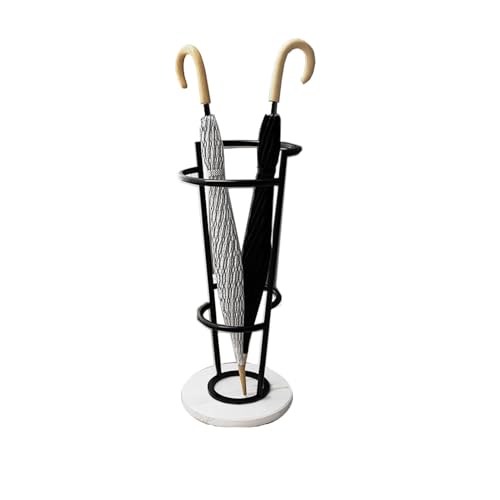 Soporte de metal para paraguas, soporte independiente para paraguas largos, elegante solución de almacenamiento para entrada, duradero y elegante decoración del hogar