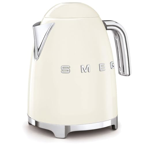Smeg 50's Retro Style Electric Water Kettle With Automatic Shutoff, Cream