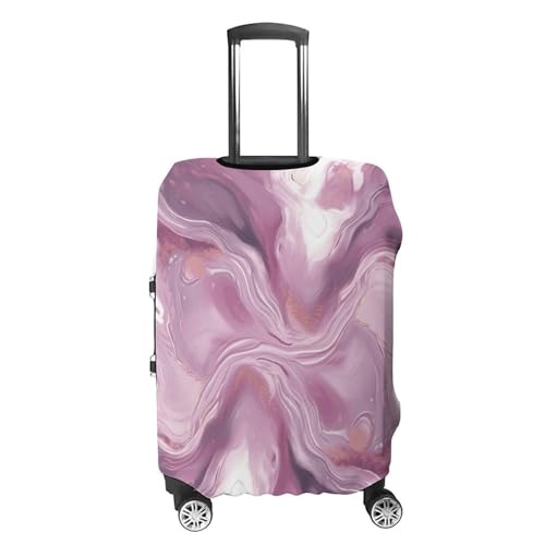 Carry on Luggage Cover Pearl Purple Marble Suitcase Covers for Luggages Tsa Approved Travel Luggage Sleeve Protector Elastic Suitcase Protector Anti-Scratch Washable Fits 19-30 Inch Case -XL4