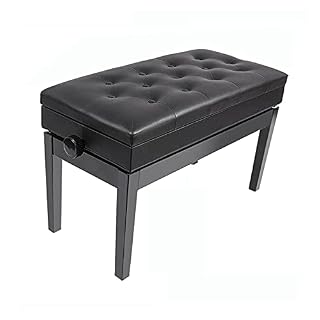 IBOWZ Banquette Piano Banc,Tabouret Piano Tabouret de Piano Duet Tabouret de Piano Confortable, avec Stockage de Musique Extra Intérieur Solide, Convient à la Plupart des Pianos, Hauteur Réglable - Les Beatles, Paul McCartney, John Lennon, RIngo Starr, George Harrison