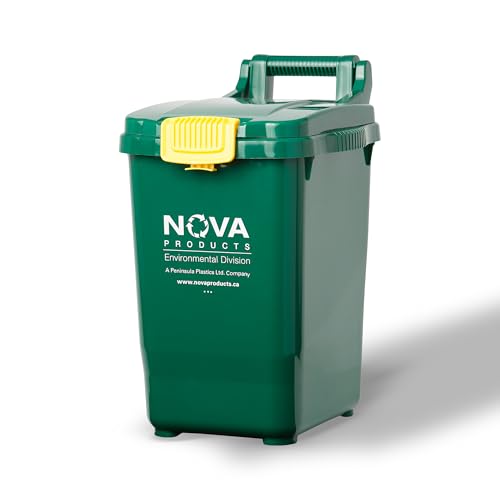Nova Products 7 Gallons (27L) Organics Bin - Composting Solution for Organic Waste, Food Waste Collection Compost Bin, Perfect for Home or Office Use