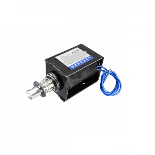 Electromagnet, JF-1683B, DC12/24V 10A 20mm 8kg Push Pull Type Frame DC Solenoid Electromagnet Magnet(24V)
