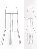 Four-Pole Multifunctional Shooting Modeling Stand, Invisible Hanger for Displaying Men's and Women's Clothes, Suitable for Photography of Pants, Dresses and Skirts