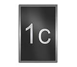 Premium Designer Hausnummer aus Edelstahl | viele Farben: Anthrazit - Grau - Schwarz - Weiß - Rot | Rostfrei & wetterfest - individuell - Hausnummernschild zwischen klein L und groß XXL wählbar