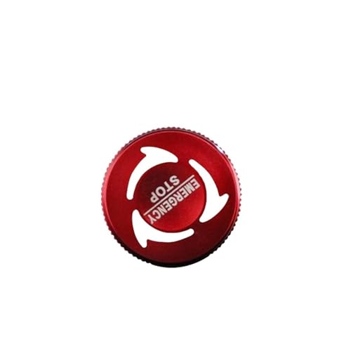 Bouton d'arrêt d'urgence lumineux blanc 12V pour panneau de commande compact 16mm