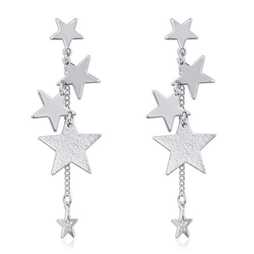 Silver Star Earrings