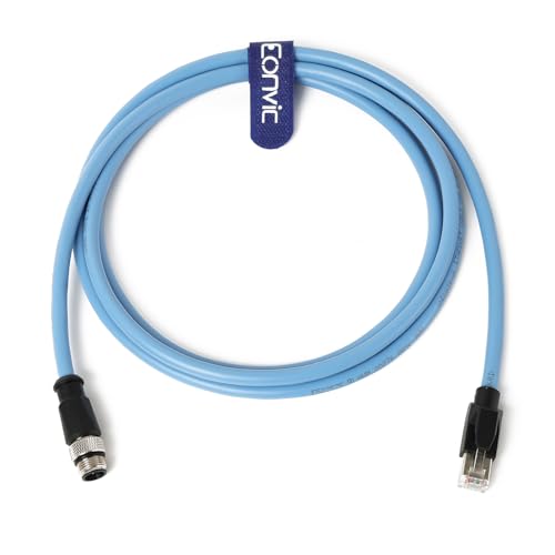 Cable Industrial M12 4 Pin a RJ45 Cat6 50 cm miniatura 3
