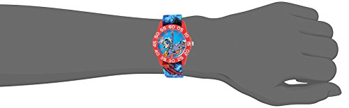 Disney Boy's 'Mickey Mouse' Quartz Plastic and Nylon Watch, Color:Blue (Model: W002994)2
