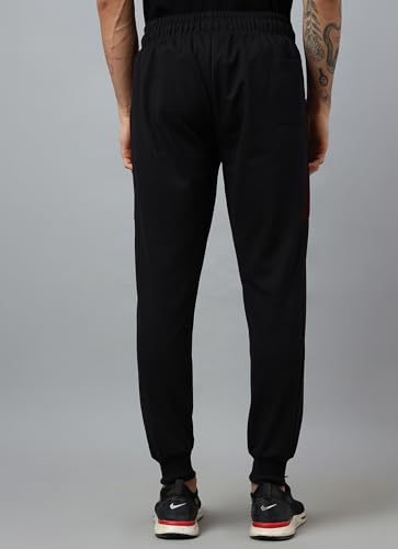 Image of Free Authority Official Deadpool Graphic Printed Black Regular Fit Jogger for Men