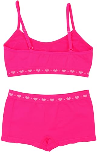 Image of ToBeInStyle Girl Pack of 6 Set Spaghetti Strap Training Bras & Boyshorts Bikinis