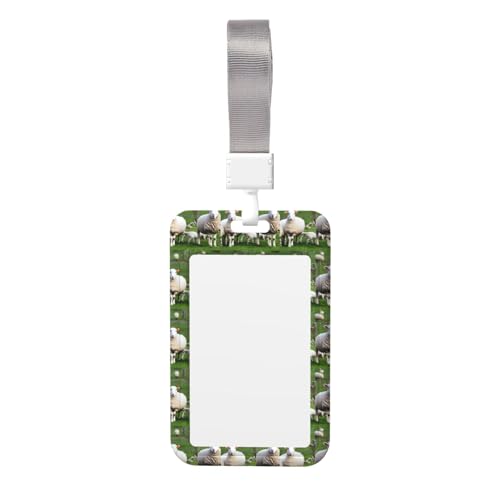 Porte-badge avec imprimé mouton et agneau - Pour travailleurs de magasin, vendeurs