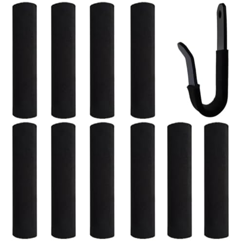 nsgglecher 10Pcs Snowboard Wall Mount Clips Buffer Protection Sleeves, Neoprene Diving Material, Snowboard/Skateboard/Longboard/Surfboard/Wall Mount Clips Protect Cover(Only Sleeves, No Clips
