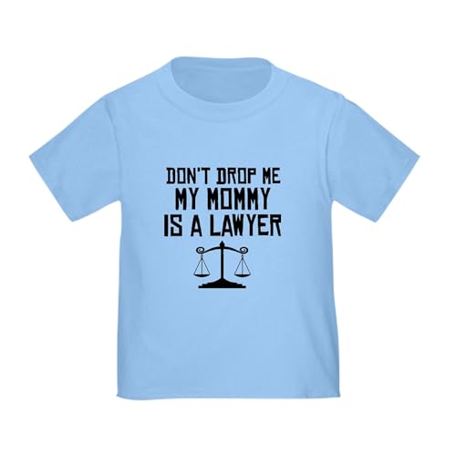 CafePress My Mommy is A Lawyer T Shirt Toddler Graphic Tee, 100% Cotton Baby Blue