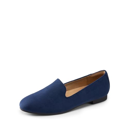 Image of DREAM PAIRS Round Toe Flats for Women Dressy Comfortable, Slip-On Dress Business Casual Office Work Shoes for Women