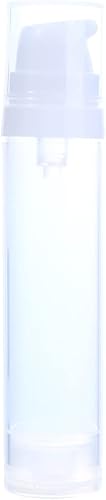 Botella de loción con bomba de vacío, 1 unidad de plástico para viajes, botellas de subembotellado líquido cosmético rellenable, transparente, bomba