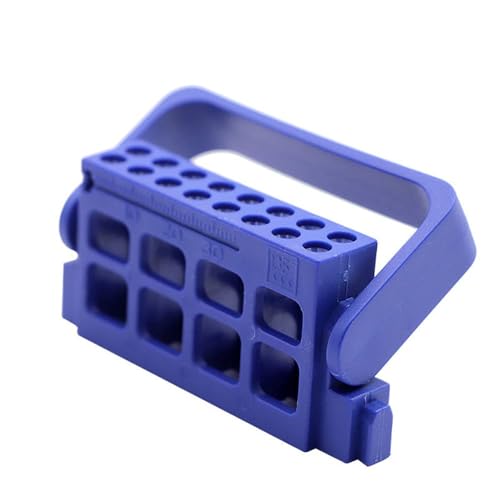Reehut 3Pcs 16 Holes Autoclavable Endo Files Holder Dispenser Endodontic Drill Stand Endo File Blocks Deep Blue thumb #1