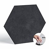 BaseCore HEX Hexagon Vinyl Flooring Dark Gray 5.75' DIY Self Adhesive Textured Modern Floor Tile Peel & Stick Tile | Sample Tile