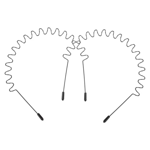 FINISPERSOO 2個 属製ヘアバンド 男女兼用滑り止め圧迫ヘアバンド 洗顔 スキンケア用 耐久性スリッシュヘアアクセサリー毎日使い