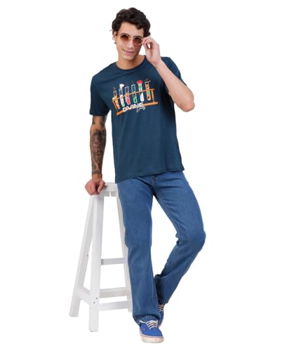 Image of Men's Super Combed Cotton Round Neck Half Sleeve T-Shirt | Soft Breathable Cotton Fabric | Stylish Comfortable Wearfor Men | Quality Regular Fit