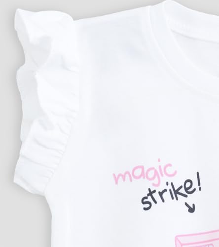 Image of YUV 100% Cotton Infant Baby Girls Printed Tshirts, Pack of 5