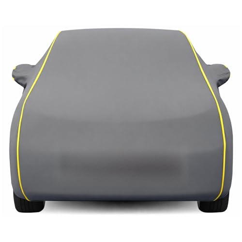 Image of Kayme Premium Grey Tigor Car Cover Waterproof for (All Models & Variants - Petrol, Diesel, CNG & EV) |Speacially Custom Fit with Mirror Pockets |All-Weather Protection - Outdoor Car Body Cover